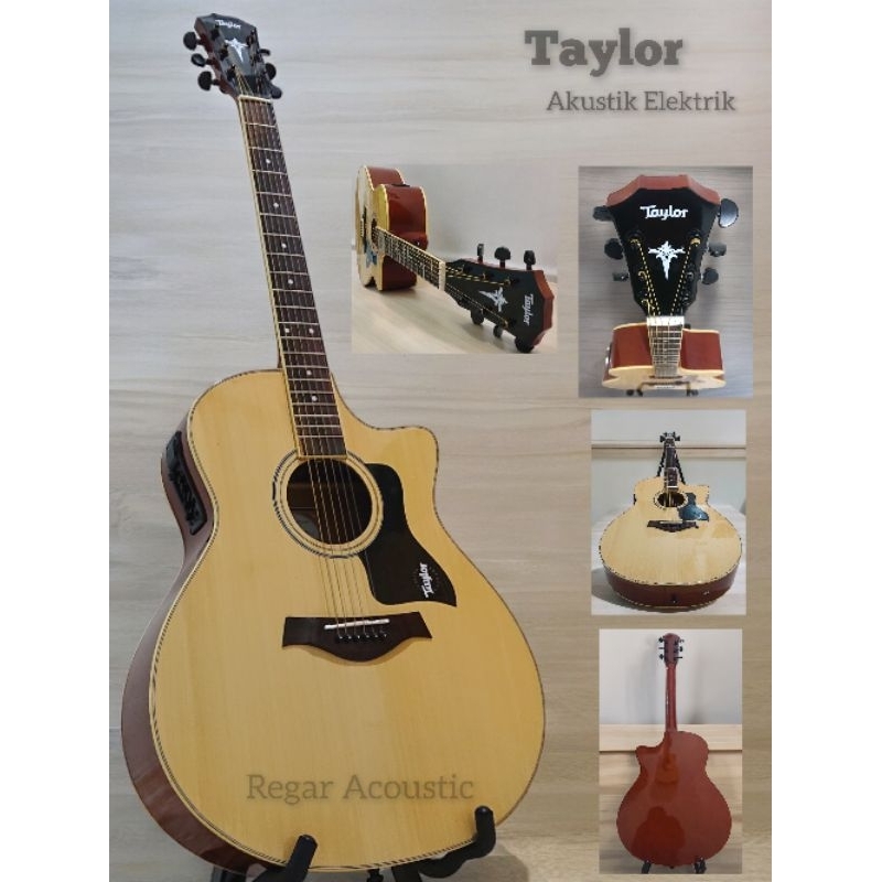 Gitar akustik elektrik Taylor natural