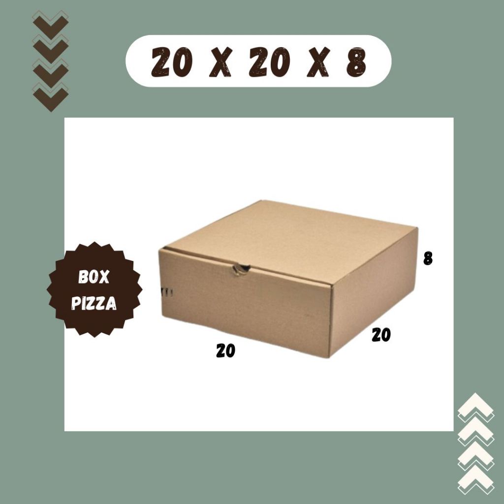 

Box 20x20x8 LD Kardus Pizza Karton Packing Madu Hampers Kotak Kemasan Box Souvenir Karton