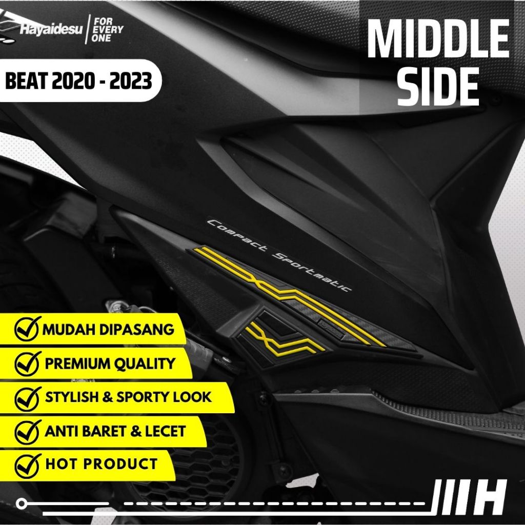 Hayaidesu BEAT 2020-2023 Deluxe / Street  Middle Side Body Protector Cover