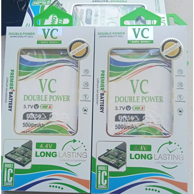 BATERAI/BATTERY TANEM DOUBLE POWER VC 2IC BN56/XIOAMI REDMI 9A/10A/9C 5000 mAh BAGUS