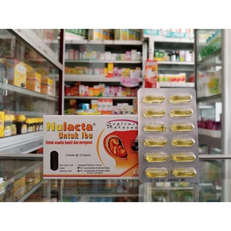 NULACTA UNTUK IBU 1 BLISTER 12 KAPSUL - ED 03/26 I Suplemen Kesehatan Ibu Hamil & Menyusui