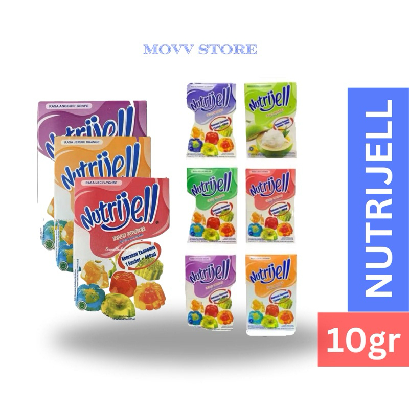 

NUTRIJELL SACHET VARIAN RASA STRAWBERRY ANGGUR LECI