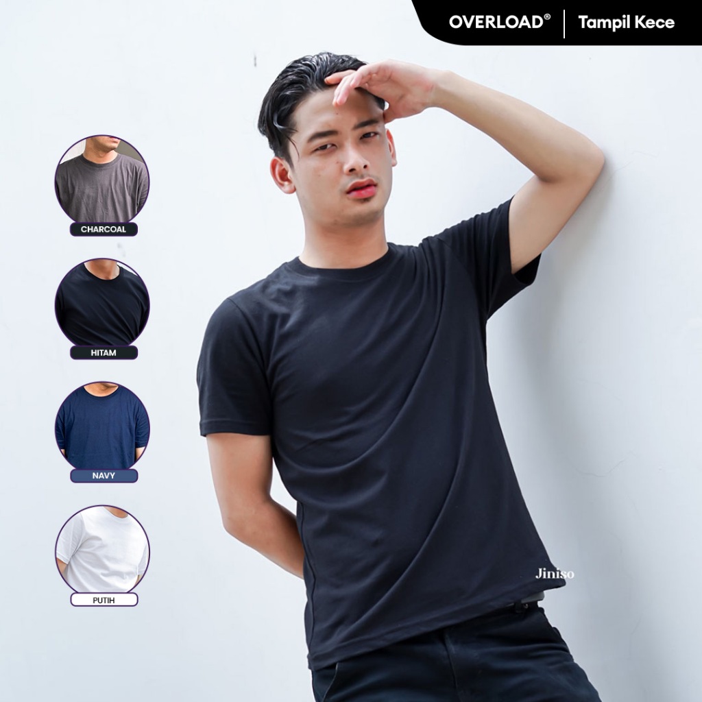JINISO Kaos Pria Everyday Basic Polos T-Shirt