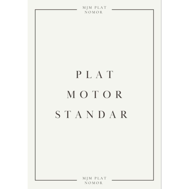 plat standar motor