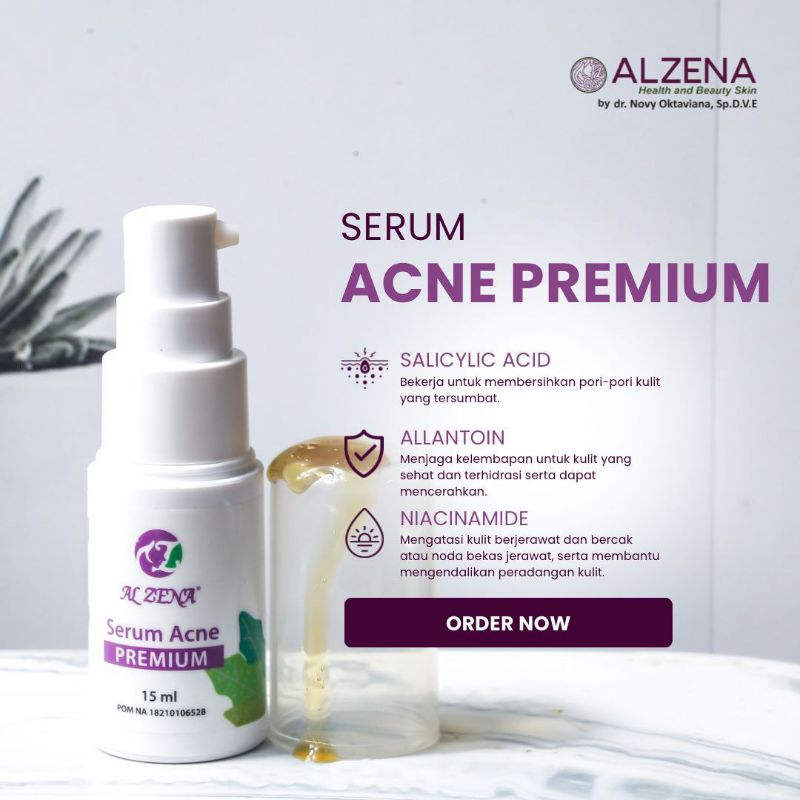 SERUM ACNE PREMIUM ALZENA SKINCARE 100% ORIGINAL BPOM