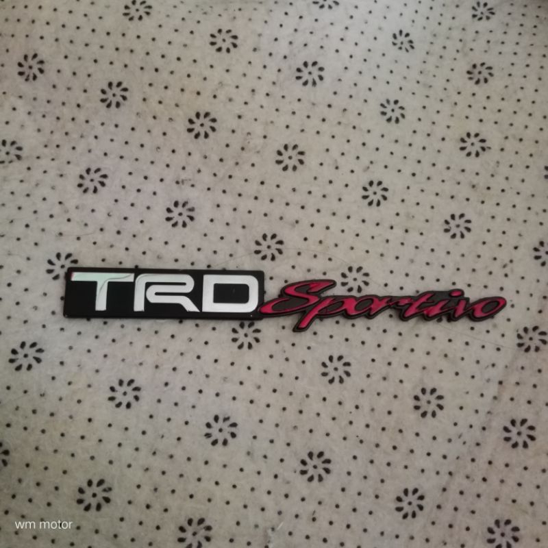 emblem tulisan trd sport TRD SPORT original