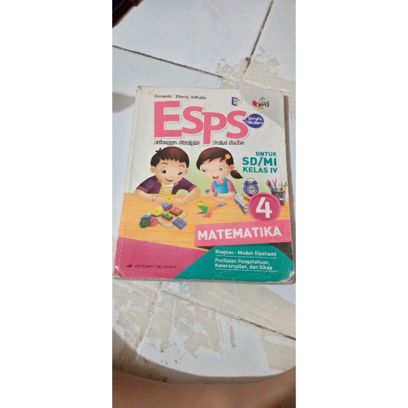 Buku matematika Esps kelas 4 SD