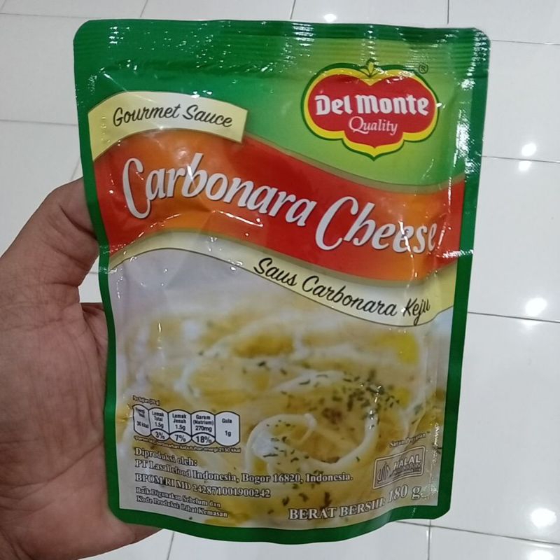 

Del Monte Saus Carbonara Cheese 180 g