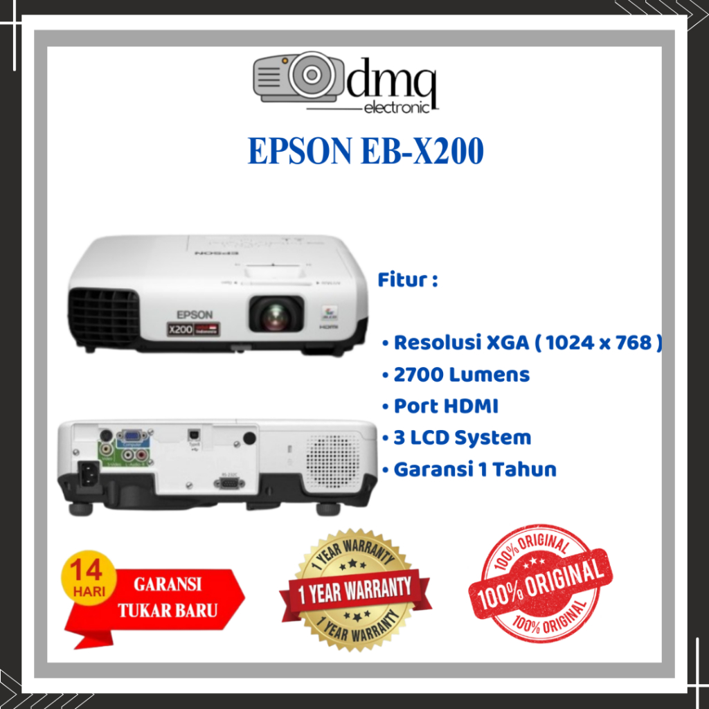 Proyektor epson ebx 200 / Epson Eb X200 XGA