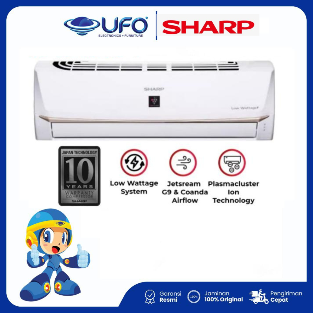 Sharp AC AH-AP5UHL 1/2 PK Low Watt Plasmacluster