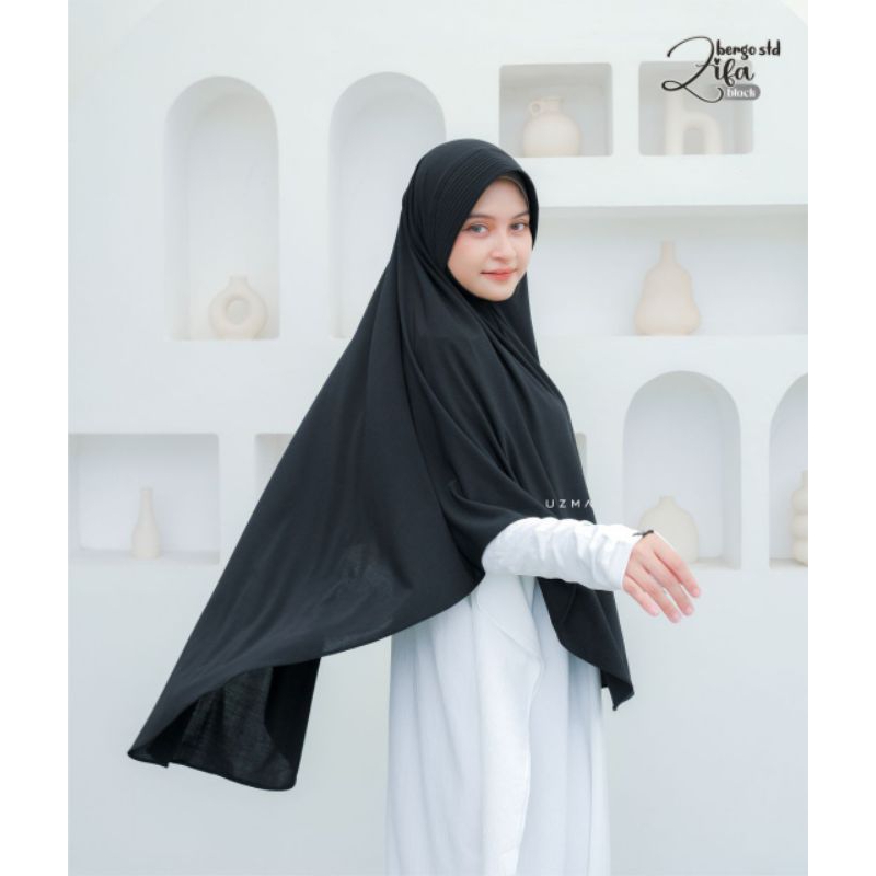ZIFA BERGO DAILY JERSEY PREMIUM TEBAL | Bergo Syari | Bergo Daily by Uzmahijab