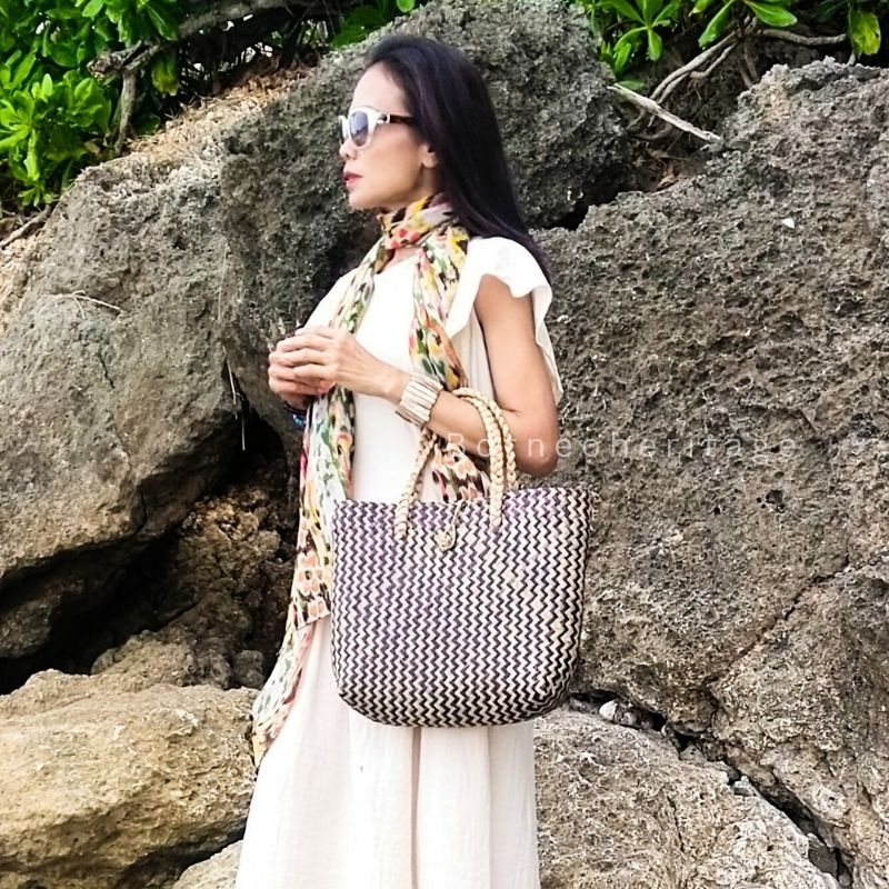 Tas midi chevron M