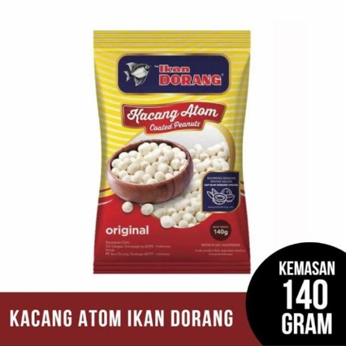 

KACANG ATOM CAP IKAN DORANG ORIGINAL 140 GR - COATED PEANUTS