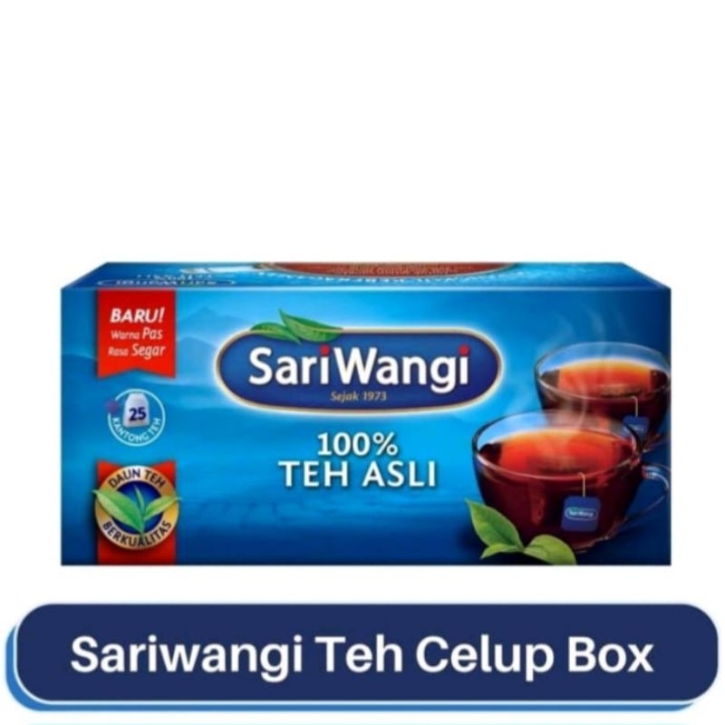 

(Isi 3 Box) Teh Sariwangi Isi 25 Kantong Teh Hitam Celup