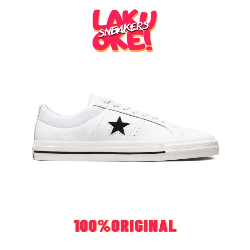 SEPATU CONVERSE ONE STAR PRO LEATHER WHITE ORIGINAL