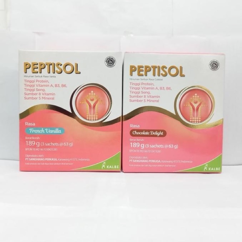 

Peptisol Rasa French Vanilla Dan Chocolate Delight 189gr