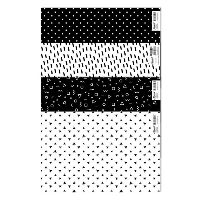 

LIMITLESS Kertas Kado Harvest Wrapping Paper isi 4 Monochrome Series