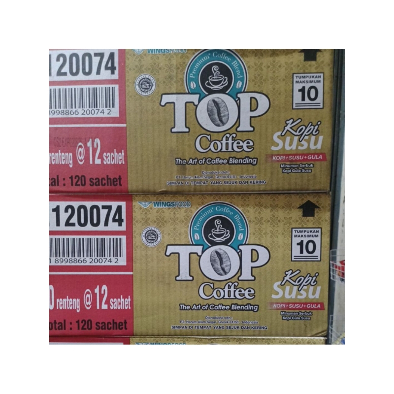 

TOP COFFE SUSU 3 in 1 @31gr 1 dus isi 120 Pcs