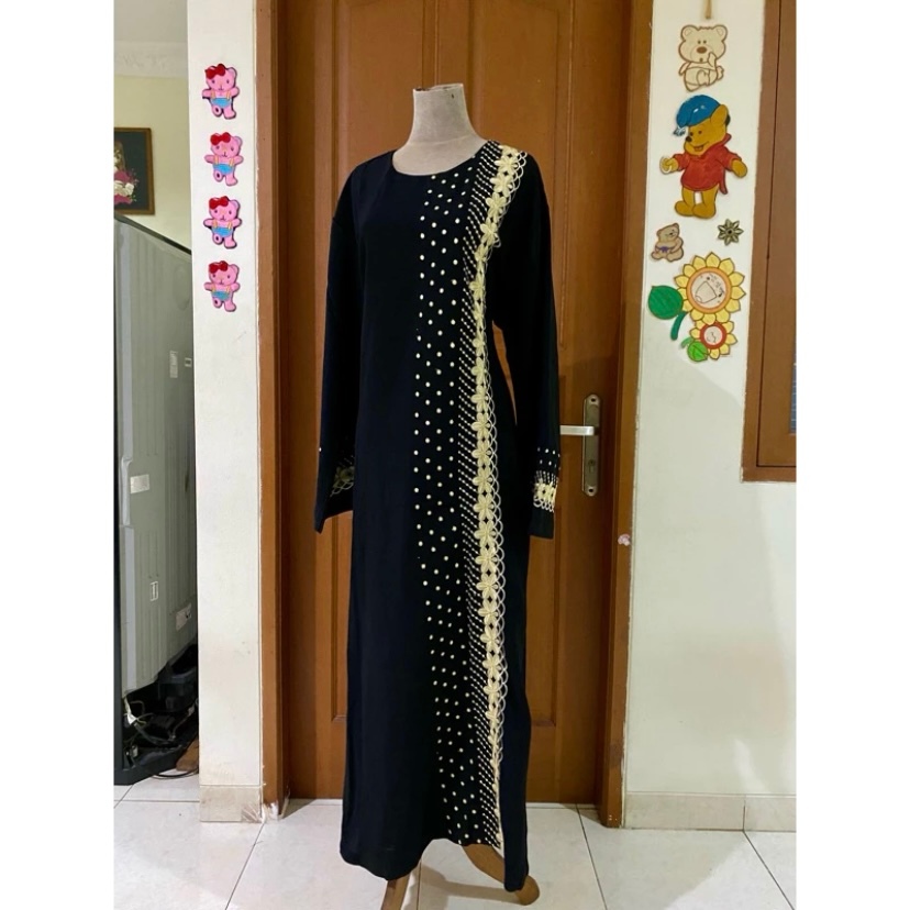 ABAYA HITAM GAMIS MODERN JUMBO