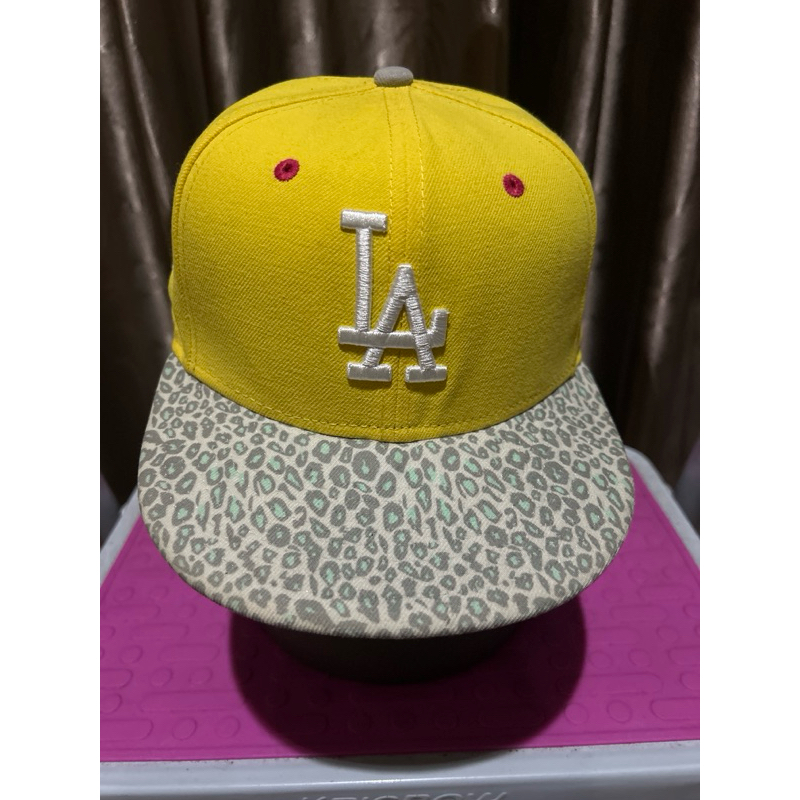 Topi sekon New Era X MLB “LA Dodgers” snapback 9Fifty-uk S-M (Lk 55-57cm)-Warna Kuning-100%ori