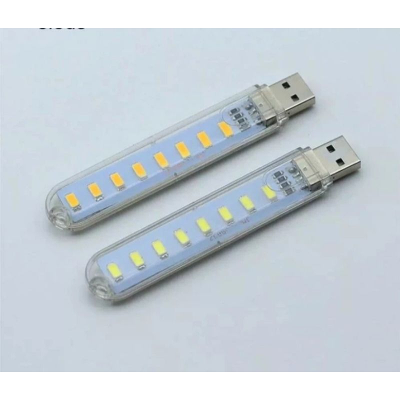 LAMPU LED USB 8 LED PUTIH