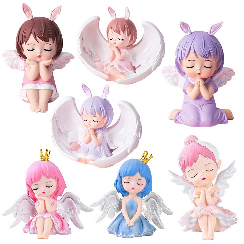 Cake topper PERI MALAIKAT KECIL/Hiasan kue PERI SAYAP MALAIKAT