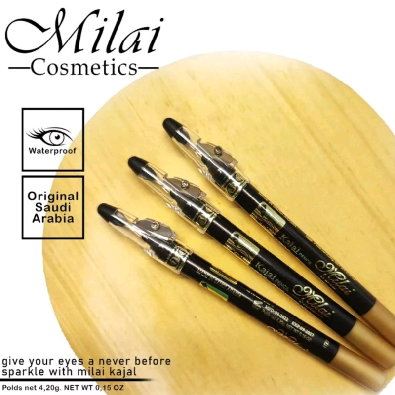 Celak Kajal Waterproof / 12-Pcs / Lusin-Celak Pensil Arab Saudi Originnal