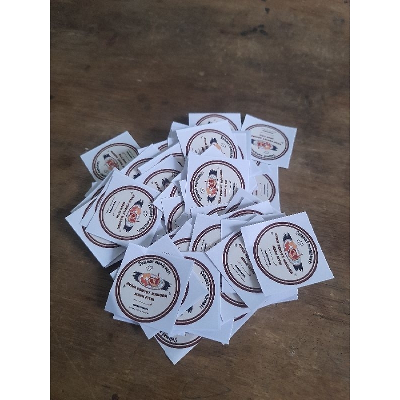 

stiker label produk