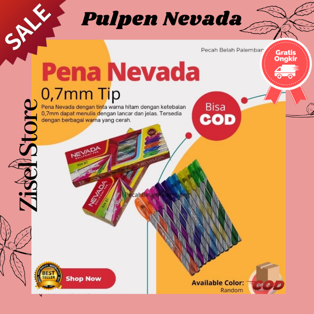 

PULPEN NEVADA BALLPOINT NEVADA 12 PCS Pulpen Murah Bagus