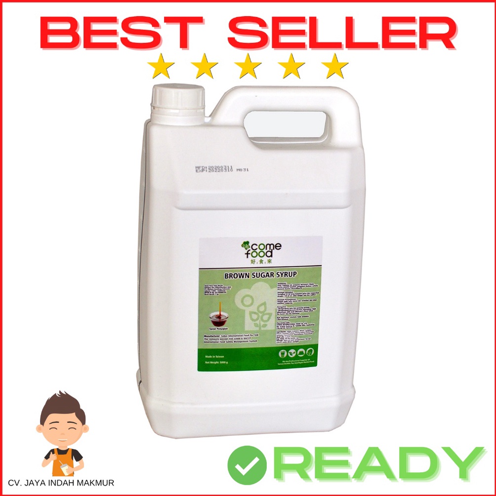 

EKSKLUSIF Brown Sugar Cair Import Taiwan COME FOOD Gula Aren Liquid 5kg BPOM