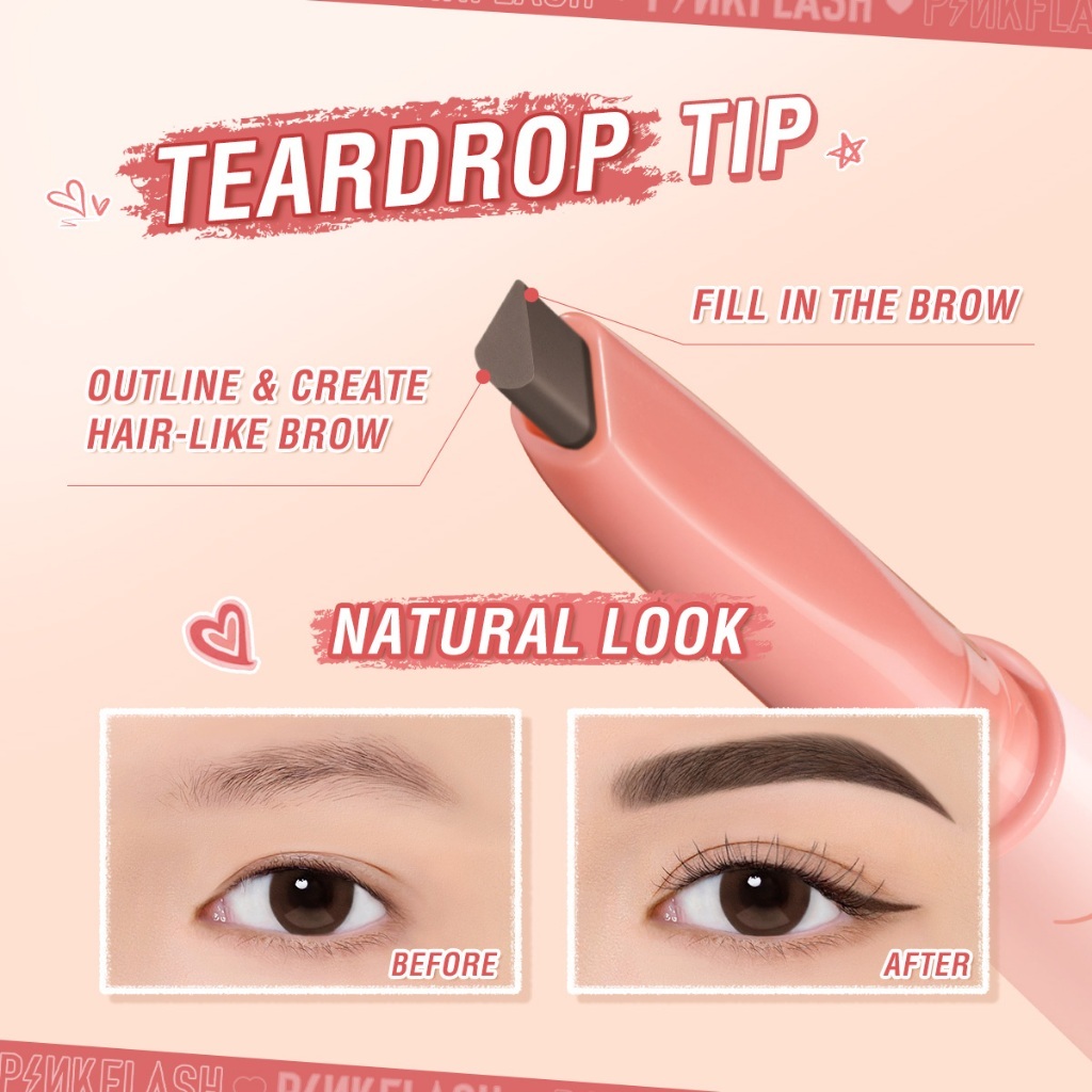 PINKFLASH PinkDefiner 3-in-1 multi-use eyebrow pencil Long-lasting Smooth stroke  PF-E17 SWYBELLE