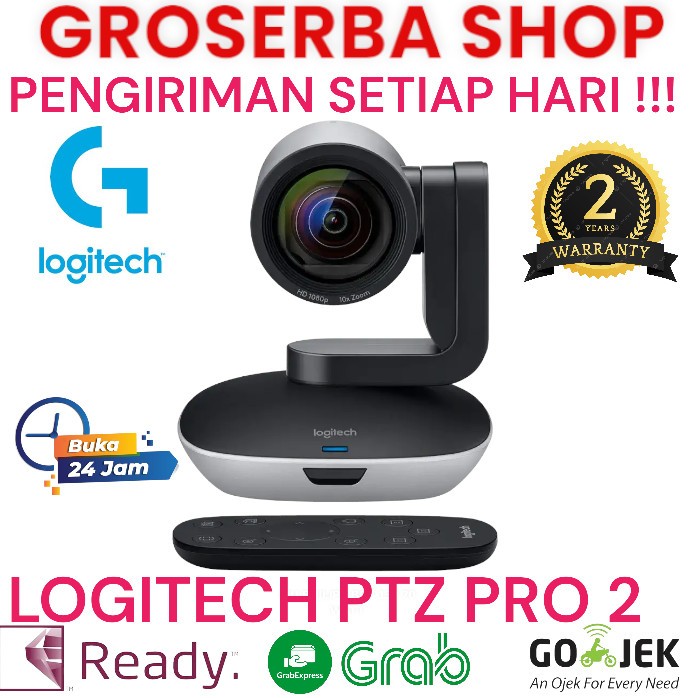 LOGITECH CC2900EP PTZ PRO 2 - Webcam LOGITECH PTZ PRO 2 Kamera VIDEO GARANSI RESMI