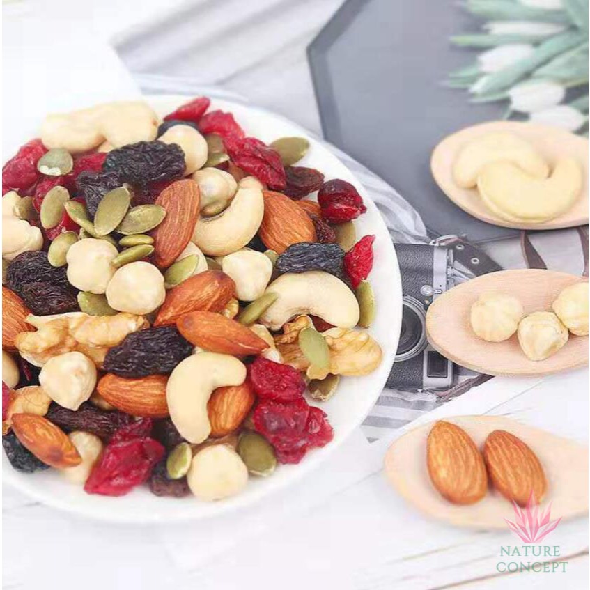 

Camilan Sehat Mixed Nuts Snack Diet Enak Kacang Almond Kuaci Kismis