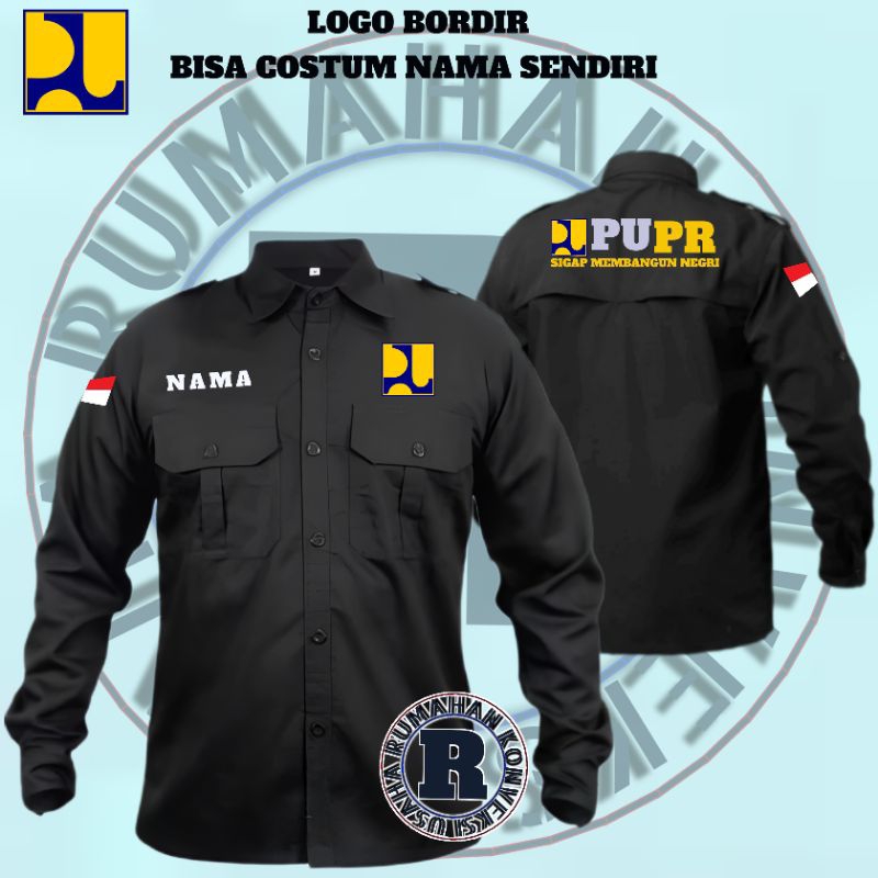 KEMEJA PDH PUPR / KEMEJA PUPR / KEMEJA PDL PUPR / KEMEJA KERJA PUPR / KEMEJA LAPANGAN PUPR / BAJU PU