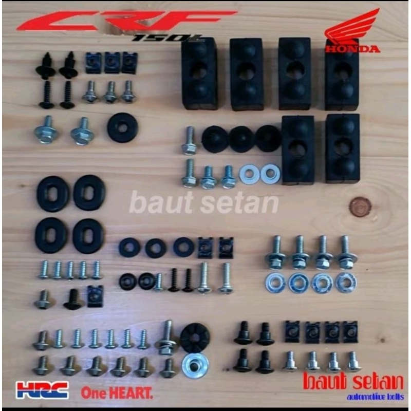 TERLARIS BAUT FULL SET FULL BODY LENGKAP MOTOR CRF 150 L