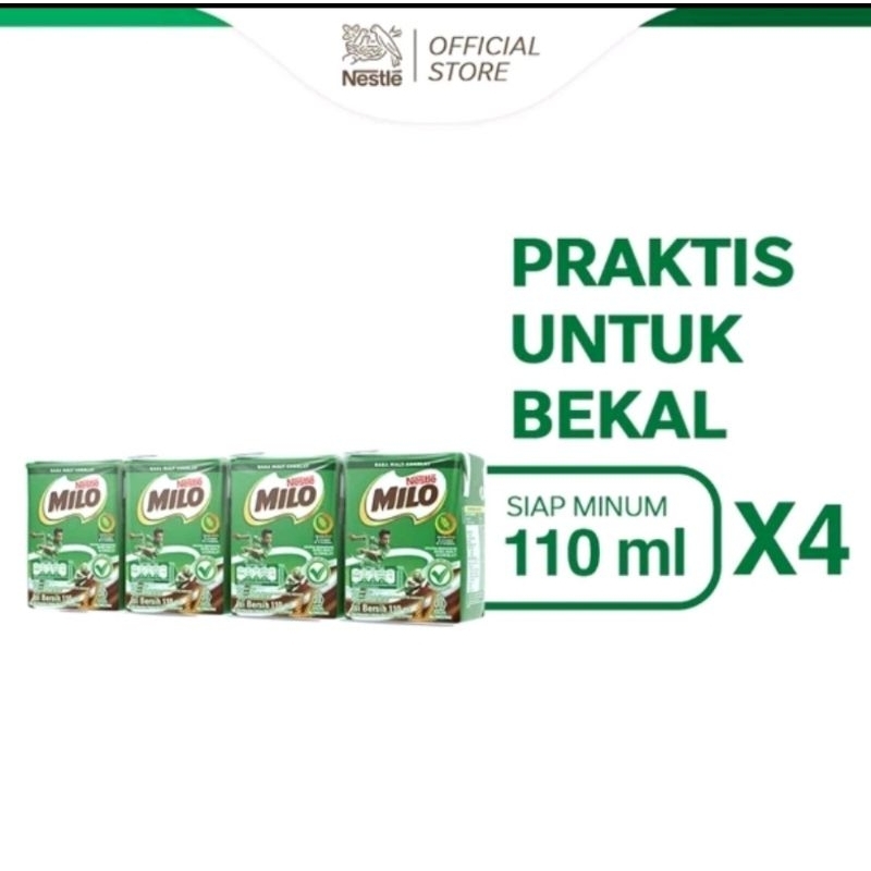 

Nestle Milo ActiveGo Susu UHT 110 ml per Dus isi 36 Pcs