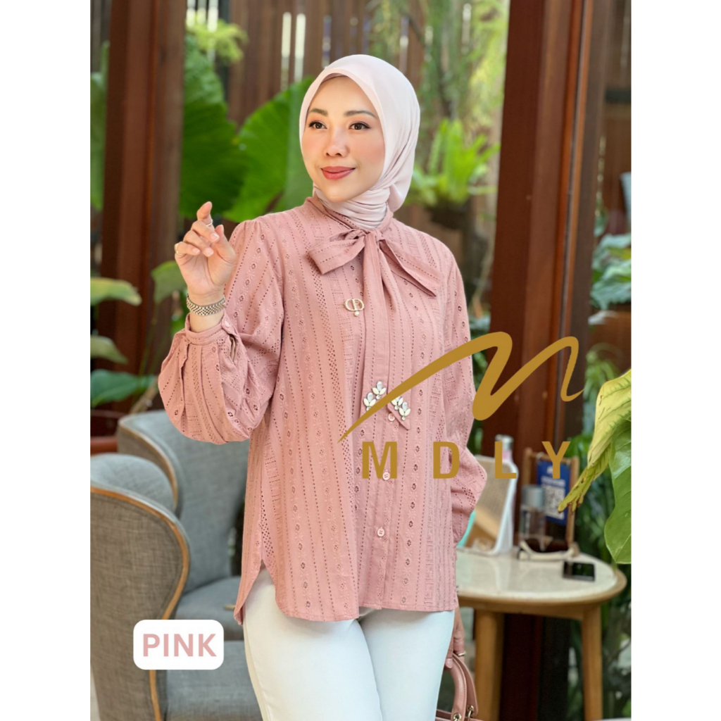 MDLY Baju kemeja atasan wanita Kaira Lux Shirt By Mdly