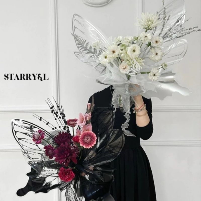 

Cellophane butterfly/wrapping buket kupu-kupu