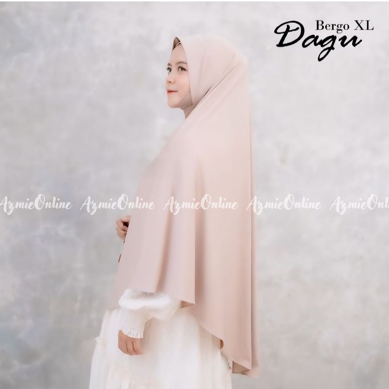 Hijab Dagu Jumbo L dan XL Malay Antem / Bergo Malay