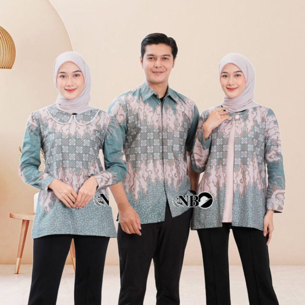 Batik Sabrina Batik Couple Modern Atasan Blouse Batik Kerja Kantor Wanita