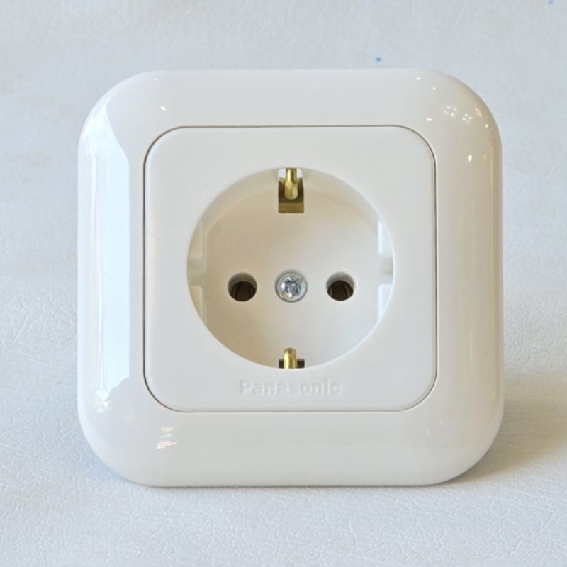 PANASONIC STOP KONTAK NON CP 1 GANG WEJP 1131 7 / WEJP 1131-7 / WEJP1131-7 WIDE SERIES PUTIH / NON C