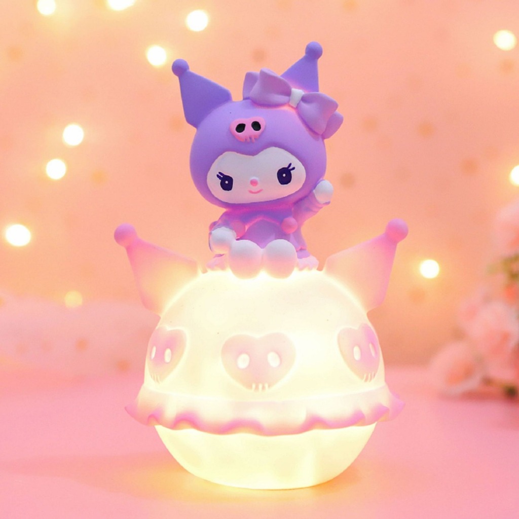cuci gudang sejahtera selalu - lampu tidur sanrio kuromi lampu led kamar tidur dekorasi kamar tidur