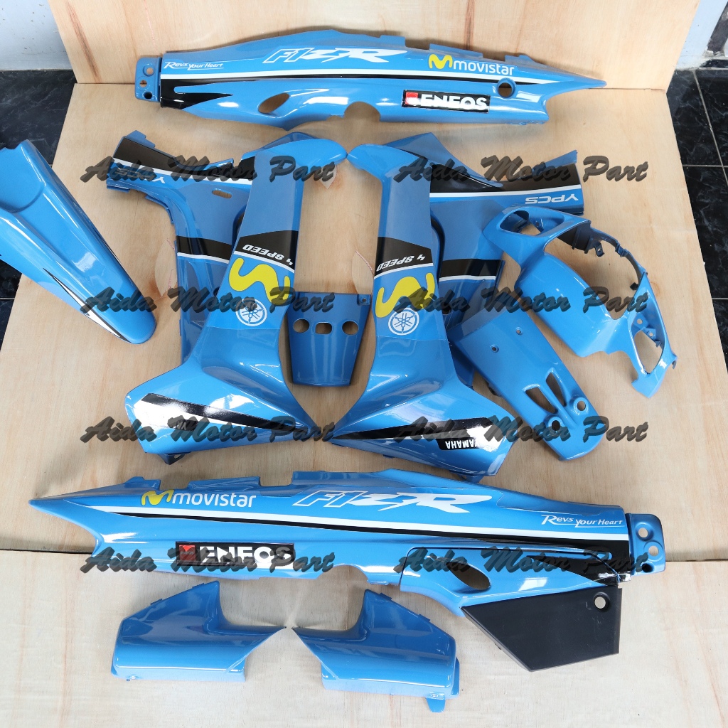 Cover Bodi Full Set Body Fizr Fiz R Movistar Biru Muda