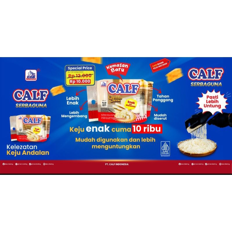 

PROMO keju calf mero 200 gr kemasan pabrik