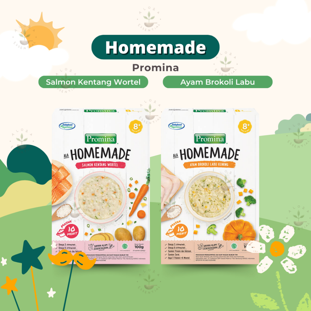 Promina Homemade Bubur Bayi Promina Homemade 8 bulan 100 gram - Bubur Bayi - MPASI Bayi