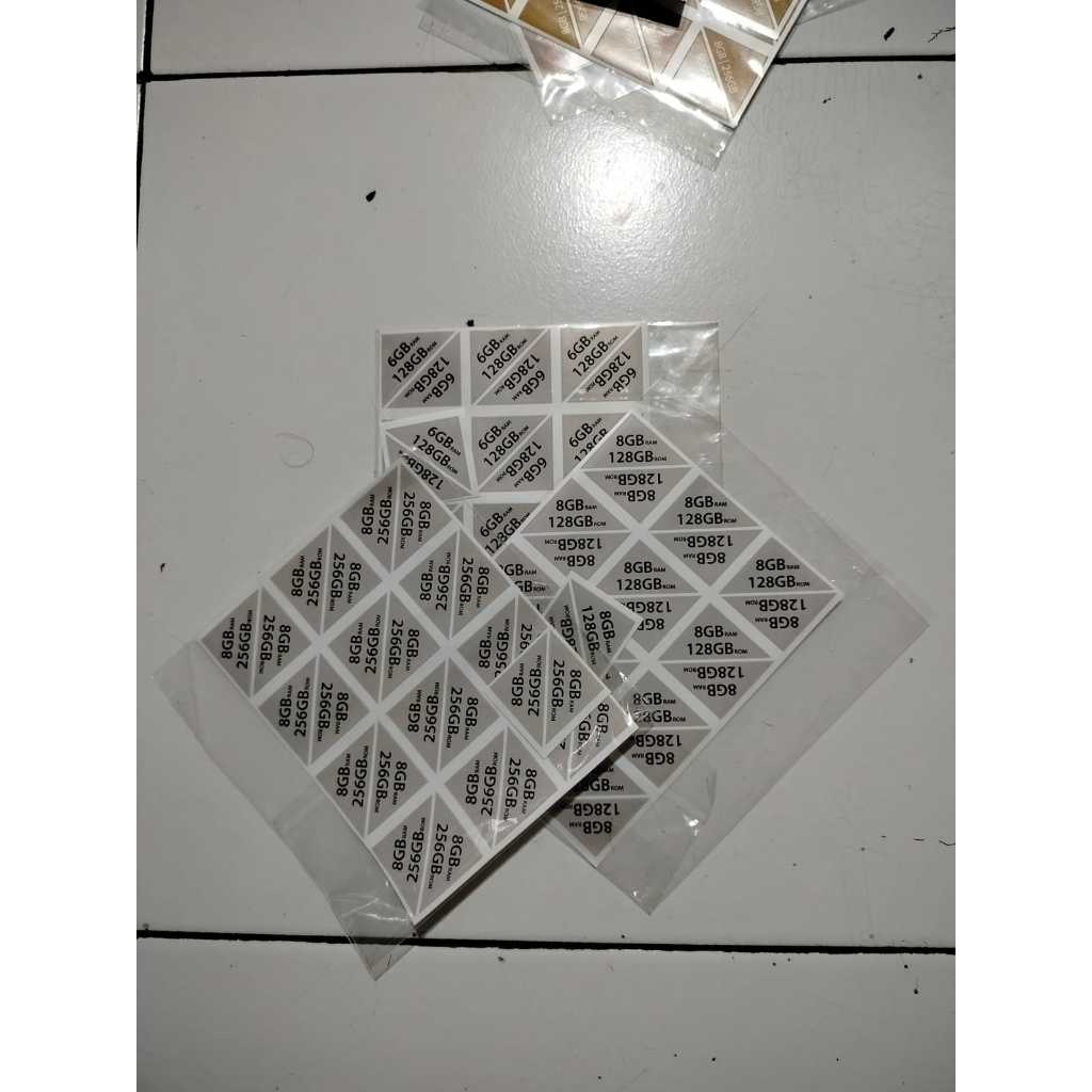 

MilL Stiker Segel Ram Stiker Dus Belakang Hp isi 25 Pcs - Siap Kirim