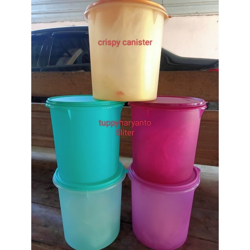 toples crispy canister 5 liter tupperware 1pcs