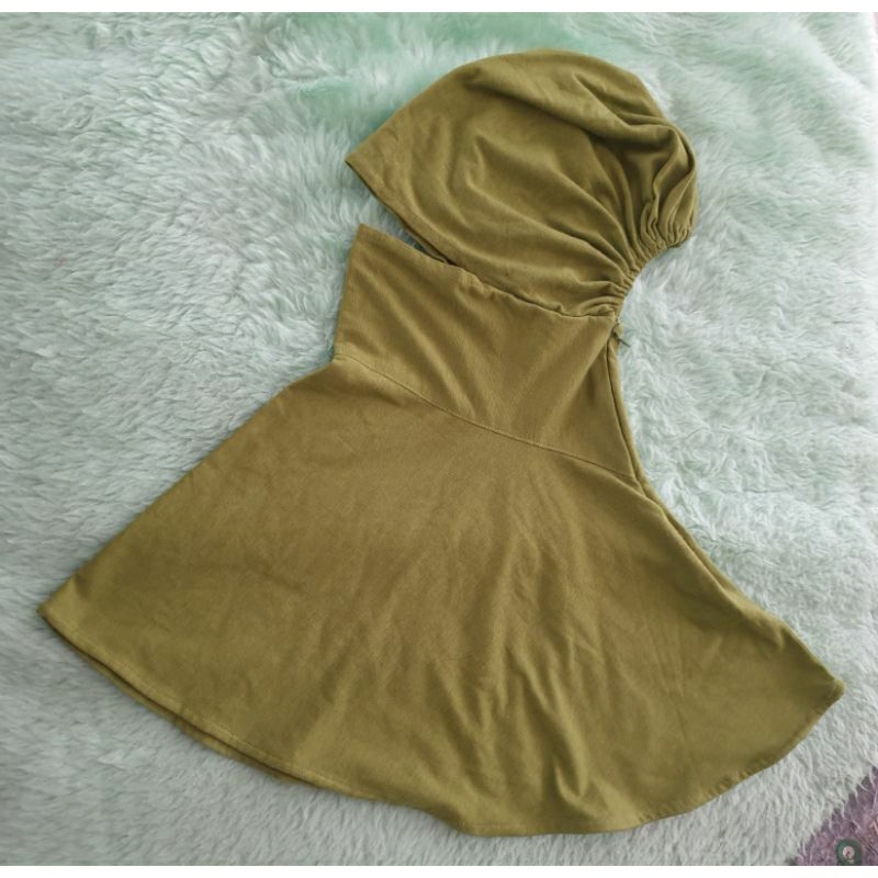 Dalaman Jilbab Hijau Army