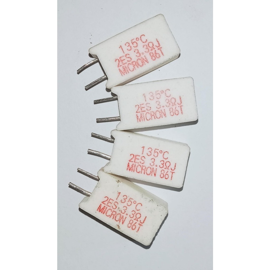 3.3 ohm 2W 3R3 Thermal Fuse Resistor 135C (Isi 10pcs) Original Micron