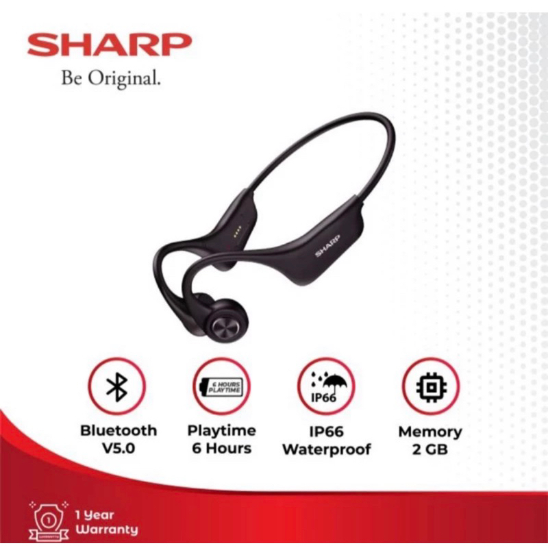 SHARP HP-BC50 Wireless Bone Conduction Headphones